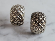 Load image into Gallery viewer, Womens Vintage Estate Sterling Silver Modernist Earrings 7.8g E6988