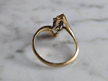 Load image into Gallery viewer, Womens Vintage Estate 14K Yellow Gold Diamond Cluster Ring, 2.1g E6998