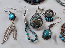 Load image into Gallery viewer, Vintage Estate Southwestern Sterling Silver Jewelry Lot 61.2g E699