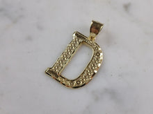 Load image into Gallery viewer, Womens Sterling Silver Gold Tone Initial Letter " D " Pendant 2.0g E7002