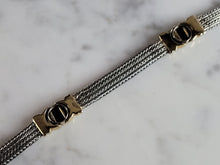 Load image into Gallery viewer, Womens Vintage Estate 14K White &amp; Yellow Gold Modernist Bracelet 12.3g E7008
