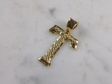 Load image into Gallery viewer, Womens Sterling Silver Gold Tone Initial Letter " T " Pendant 1.3g E7012