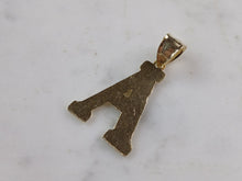 Load image into Gallery viewer, Womens Sterling Silver Gold Tone Initial Letter " A " Pendant 1.7g E7013