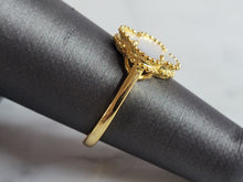 Load image into Gallery viewer, Womens Sterling Silver Gold Tone 4 Leaf Clover Ring 1.9g E7029