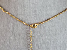 Load image into Gallery viewer, Womens Sterling Silver Gold Tone 4 Leaf Clover Necklace 8.5g E7037