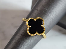 Load image into Gallery viewer, Womens Sterling Silver 4 Leaf Clover Ring 1.9g E7042
