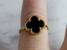 Load image into Gallery viewer, Womens Sterling Silver 4 Leaf Clover Ring 1.9g E7042