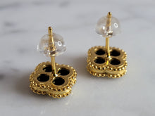 Load image into Gallery viewer, Womens Sterling Silver 4 Leaf Clover Earrings 1.8g E7043