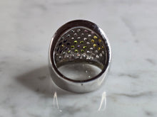 Load image into Gallery viewer, Womens Vintage Estate Sterling Silver Floral Ring 12.1g E7044