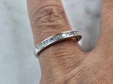 Load image into Gallery viewer, Womens Vintage Estate 14k White Gold Diamond Ring 2.4g #E7047