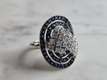 Load image into Gallery viewer, Womens Vintage Estate Sterling Silver Art Deco Style Ring 7.6g E7049
