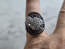 Load image into Gallery viewer, Womens Vintage Estate Sterling Silver Art Deco Style Ring 7.6g E7049