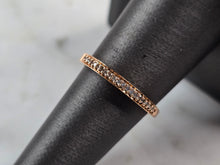 Load image into Gallery viewer, Womens Vintage Estate 10K Rose Gold Diamond Ring 1.4g #E7050