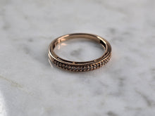 Load image into Gallery viewer, Womens Vintage Estate 10K Rose Gold Diamond Ring 1.4g #E7050