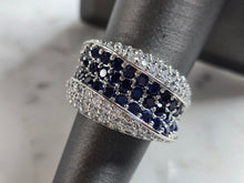 Load image into Gallery viewer, Womens Vintage Estate Sterling Silver Art Deco Style Ring 8.7g E7051
