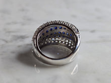 Load image into Gallery viewer, Womens Vintage Estate Sterling Silver Art Deco Style Ring 8.7g E7051