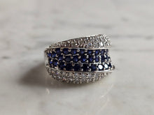 Load image into Gallery viewer, Womens Vintage Estate Sterling Silver Art Deco Style Ring 8.7g E7051