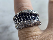 Load image into Gallery viewer, Womens Vintage Estate Sterling Silver Art Deco Style Ring 8.7g E7051