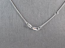 Load image into Gallery viewer, Womens Vintage Sterling Silver Diamond Tear Drop Pendant Necklace 3.4g E7062