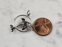 Load image into Gallery viewer, Womens Vintage Estate Sterling Silver Dolphin Pendant 1.5g E7066