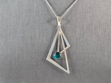 Load image into Gallery viewer, Women Vintage Sterling Silver Eilat Modernist Israel Pendant Necklace 4.8g E7080