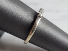 Load image into Gallery viewer, Womens Vintage Estate 14K White Gold Diamond Ring 3.4g #E7087