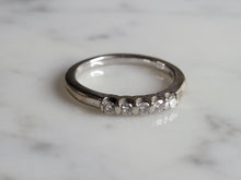 Load image into Gallery viewer, Womens Vintage Estate 14K White Gold Diamond Ring 3.4g #E7087