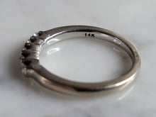 Load image into Gallery viewer, Womens Vintage Estate 14K White Gold Diamond Ring 3.4g #E7087
