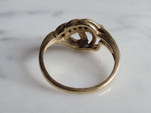 Load image into Gallery viewer, Womens Vintage Estate 14k Gold Modernist Diamond Ring 2.6g E7099