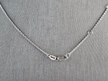 Load image into Gallery viewer, Womens Sterling Silver Modernist Calcite CZ Pendant Necklace 16.7g E7100