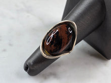Load image into Gallery viewer, Womens Vintage Estate Sterling Silver Modernist Jasper Ring 7.2g E7107