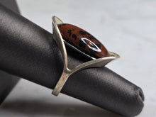 Load image into Gallery viewer, Womens Vintage Estate Sterling Silver Modernist Jasper Ring 7.2g E7107