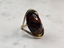 Load image into Gallery viewer, Womens Vintage Estate Sterling Silver Modernist Jasper Ring 7.2g E7107