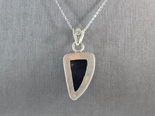 Load image into Gallery viewer, Womens Estate Sterling Silver Charoite Pendant Necklace 9.0g E7114