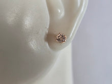 Load image into Gallery viewer, Pr 10K Rose Gold .30ct Diamond Stud Earrings 0.5g E7115