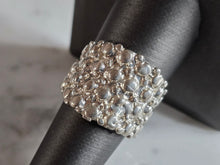 Load image into Gallery viewer, Womens Vintage Estate Sterling Silver Modernist Ring 8.8g E7124