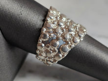 Load image into Gallery viewer, Womens Vintage Estate Sterling Silver Modernist Ring 8.8g E7124