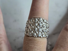 Load image into Gallery viewer, Womens Vintage Estate Sterling Silver Modernist Ring 8.8g E7124