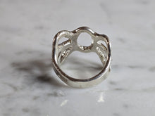 Load image into Gallery viewer, Womens Vintage Estate Sterling Silver Modernist Butterfly Ring 6.6g E7126