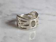 Load image into Gallery viewer, Womens Vintage Estate Sterling Silver Modernist Butterfly Ring 5.3g E7127