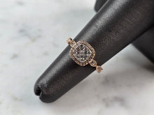 Load image into Gallery viewer, Womens Vintage Estate 10K Rose Gold Diamond Ring 2.7g E7132