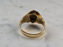 Load image into Gallery viewer, Mens Vintage Estate 14k Yellow Gold Ruby Diamond Lion Ring 6.6g #E7148