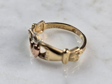 Load image into Gallery viewer, Womens Vintage Estate 14k Gold Irish Claddagh Michael Anthony Ring 2.7g #E7150