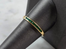 Load image into Gallery viewer, Womens Vintage Estate 14K Yellow Gold Emerald Ring 1.7g E7153