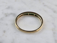 Load image into Gallery viewer, Womens Vintage Estate 14K Yellow Gold Emerald Ring 1.7g E7153