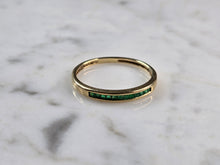 Load image into Gallery viewer, Womens Vintage Estate 14K Yellow Gold Emerald Ring 1.7g E7153