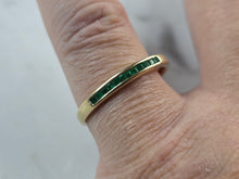 Load image into Gallery viewer, Womens Vintage Estate 14K Yellow Gold Emerald Ring 1.7g E7153