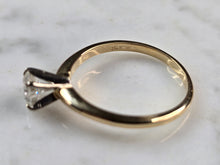 Load image into Gallery viewer, Womens Vintage Estate 14k Gold Diamond Engagement Ring 2.7g E7154