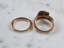 Load image into Gallery viewer, Exquisite Womens Vintage Estate 14K Rose Gold Diamond Ring Set 7.2g E7157