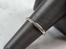 Load image into Gallery viewer, Womens Vintage Estate 14k White Gold Diamond Ring 2.2g E7161